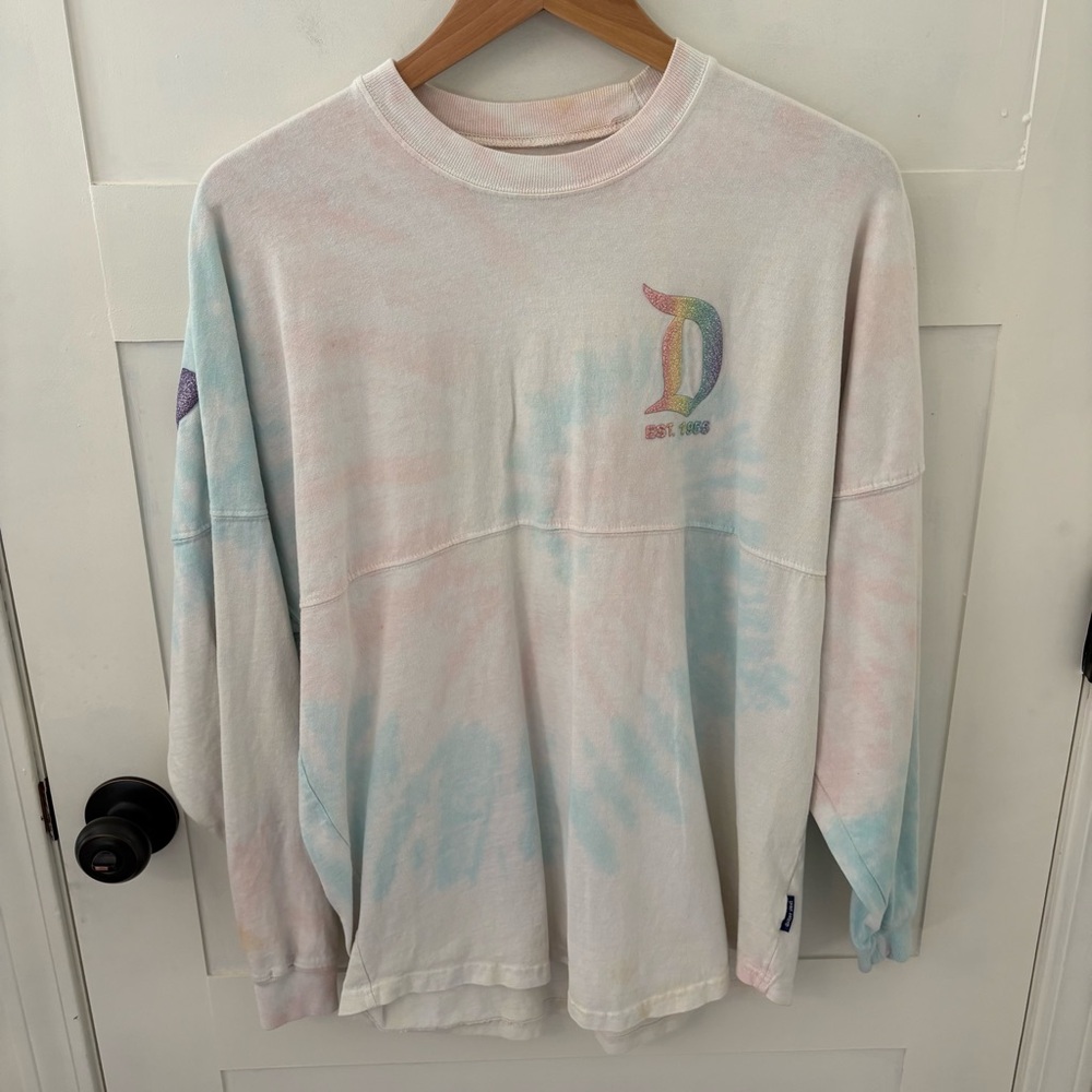 Disney Parks Disneyland Authentic Spirit Jersey Tie-Dye. Size Small.